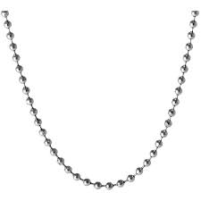 stainless steel ball chain necklace