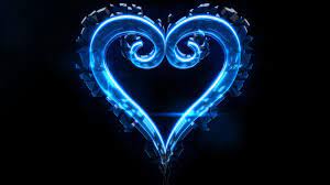 Blue Neon Heart HD Wallpaper ...