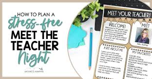 Plan A Stress Free Meet The Teacher Night