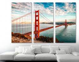 Sf Golden Gate Bridge Wall Art Canvas