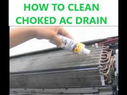 clean my split ac s clogged drain