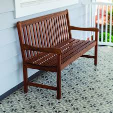 Great for a small backyard, and if space. Backyard Creations Wood Patio Bench At Menards