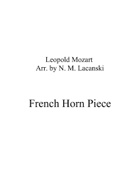 French Horn Piece Music Sheet Download Topmusicsheet Com
