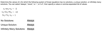 Linear Equations Has No Solutions