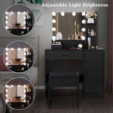 ktaxon vanity set with 3 color lighted