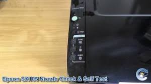 Not sure what your model is? Epson Stylus Sx105 How To Self Test Nozzle Check Youtube