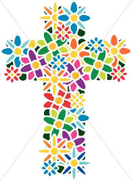 Here you can find the cross with flowers clipart image. Flower Cross Easter Clipart