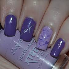 purple skittle nails