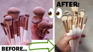 makeup brushes with baby shoo