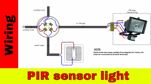how to wire pir sensor light you