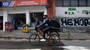 Rappi Delivery Biker In Colombia