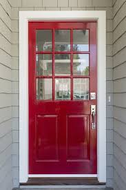 Red Front Door Contemporary Front Doors