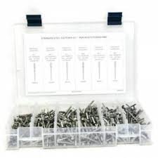 Pop Rivets 304 Stainless Steel Closed End Sizes 4 2 Through 6 8 551 Pieces