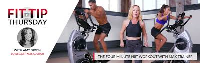 Four Minute Hiit Workout With Bowflex Max Trainer Bowflex