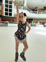 unicorn lycra ice skating dress and