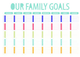 This Colorful Goal Chart Is The Perfect Way To Organize And