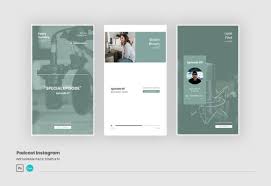 Podcast Instagram Template Canva Graphic By Peterdraw Creative Fabrica