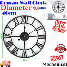 40cm big garden wall clock roman