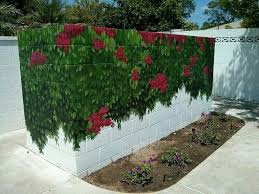 Garden Mural Cinder Block Walls