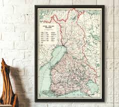 Finland is bordered by the the satellite image was produced using landsat data from nasa and the map was produced using. 1910 Map Of Finland Suomi Map Finland Map Vintage Travel Poster Tourism Home Decorating Helsinki Poster Gift Airline Finland