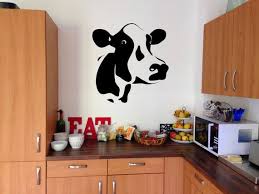 Medias Kitchen Cow Vinyl Wall Decal Sticker Home Living Vinyl Wall Decal Decor Wall Art Stickers Kitchen Wall Decor Cow Wall Art