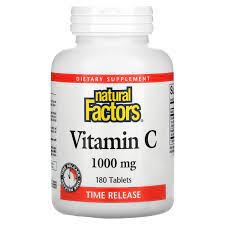 Sourced entirely from the usa and derived from real raw whole food acerola cherries. Natural Factors Vitamin C Time Release 1 000 Mg 180 Tablets Iherb