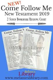 Come Follow Me New Testament Bookmark And Reading Chart