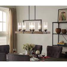 What kind of lighting is used in a dining room? Chandeliers Farmhouse Dining Room Lighting Farmhouse Dining Room Rustic Dining Room