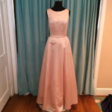 Andrew Adela Blush Satin Formal Bridesmaid Mob Dress Size 10 M 62 Off Retail