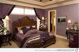 purple master bedroom