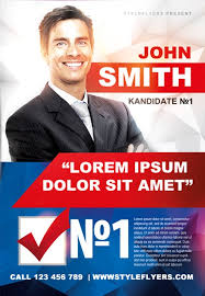 Political Campaign Free Flyer Template Download For Photoshop