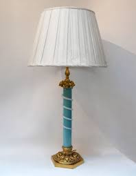 french turquoise blue opaline glass and