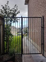 Perforated Metal Fence And Gate In