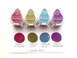 Versamagic Ink Pads Tsukineko Rubber Stamp Pads Multipurpose Chalk Water Based Pigment Ink Non Toxic Acid Free Jewel Box