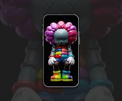 kaws clown toy black wallpapers kaws