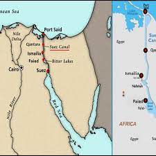 Egyptian forecasters said high winds and a sandstorm hit the area on tuesday, with winds gusting as. Map Shows The Sampling Sites Along Suez Canal Egypt Download Scientific Diagram