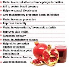 cinal values of pomegranate