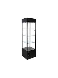 Square Lighted Tower Display Case 20 L