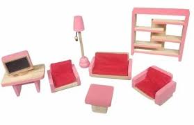 velvet wooden pink living room set for