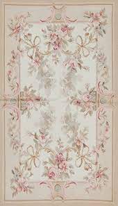 hand woven wool french aubusson rug