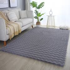 velvety grey floor mats for living room
