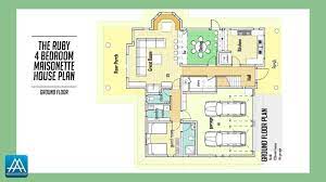 Ruby 4 Bedroom Maisonette House Plan