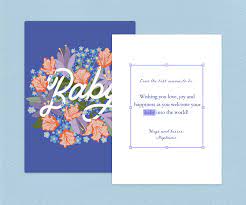 what to write in a baby shower card evite