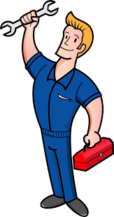 mechanic man logo handyman for service