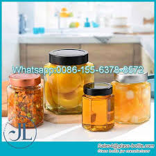 Wide Mouth Hexagon Canning Glass Jars