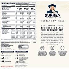 quaker oats instant oatmeal variety