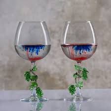 Wine Glasses With Bunch Of G