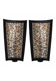 Mosaic Wall Sconces Tealight Candle Holders