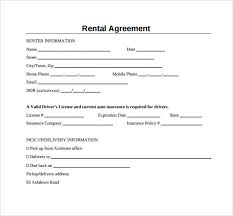 Sample Generic Rental Agreement 6 Free Documents In Pdf Word