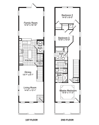 Narrow Floor Plan gambar png